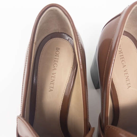 Bottega Veneta Monsieur Pump Brown Sugar Loafer Heels Womens 40 EU 10 US - Picture 5 of 8